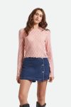 Dolly Slim L/S Knit T-Shirt - Mellow Rose