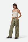 The Jane Lightweight Wide Leg Pant - Olive Surplus