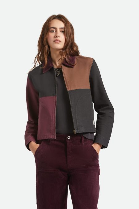 Mechanic Women's Garage Jacket - Port/Black/Pinecone Brown