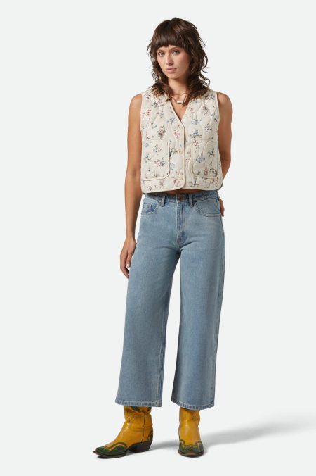 Margo Cropped 5-Pocket Pant - Light Denim